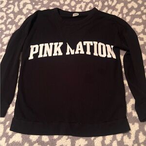 PINK Victoria's Secret Black V-Neck Long sleeve